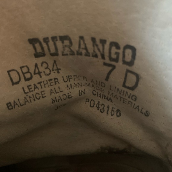 Vintage Durango Cowboy Boots Two Tone - Picture 4 of 7